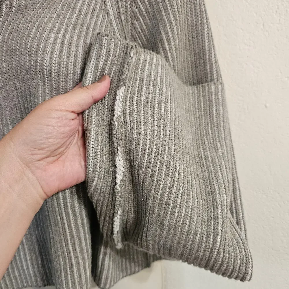 Free People gray ribbed